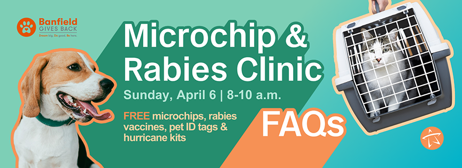 Microchip and Rabies Clinic - Sunday, April 6